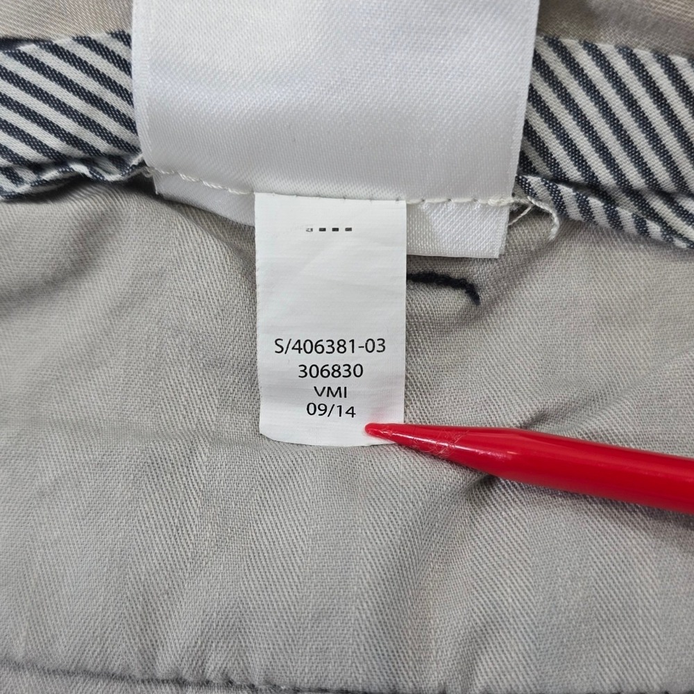 Banana Republic Aiden Chino Pants Mens 38x32 Navy Cotton Straight Flat Front - Picture 8 of 9